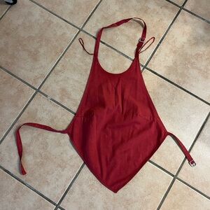 Zara burgundy halter backless top